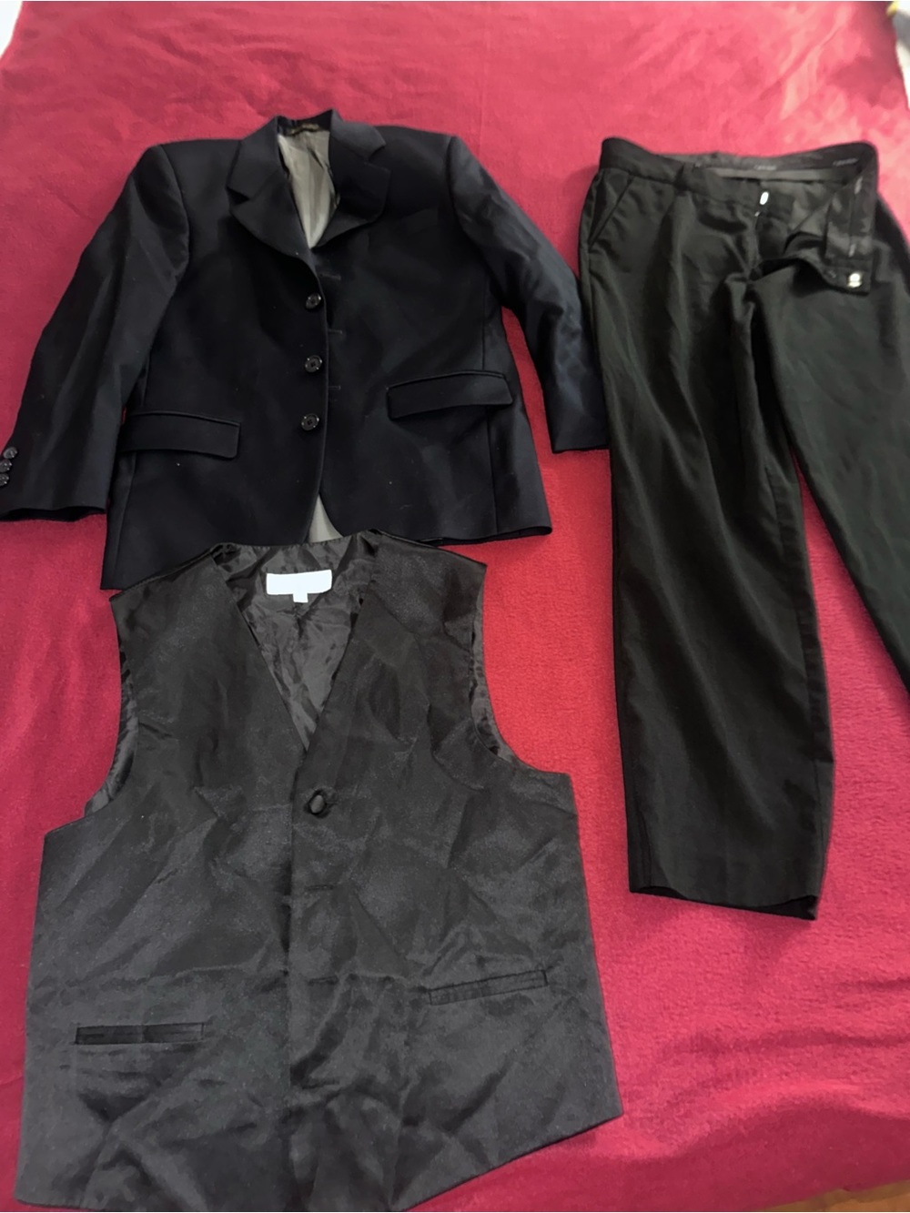 Joseph Abboud Black Kids Three-Piece Matching Suit